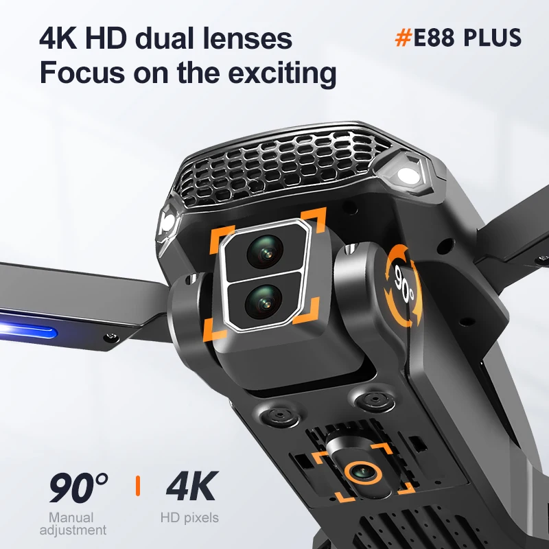 Новый дрон для квадрокоптера E – обзор и цена Drone Gimbal Brushless